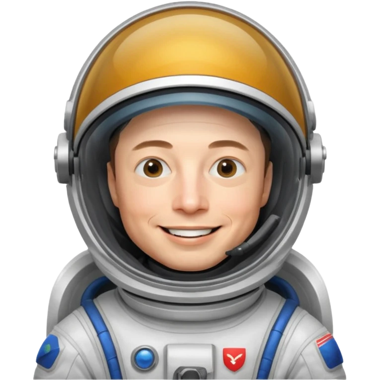 Elon Musk in the space Funny emoji
