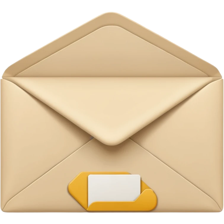 light beige envelope emoji