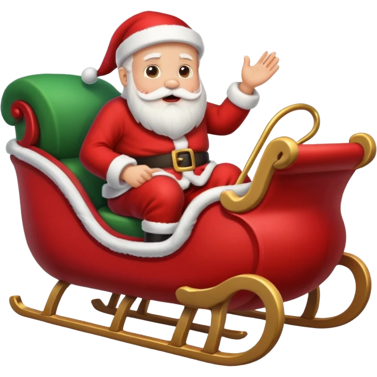 santa sleigh emoji