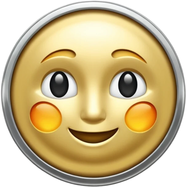 Coin , silver. emoji