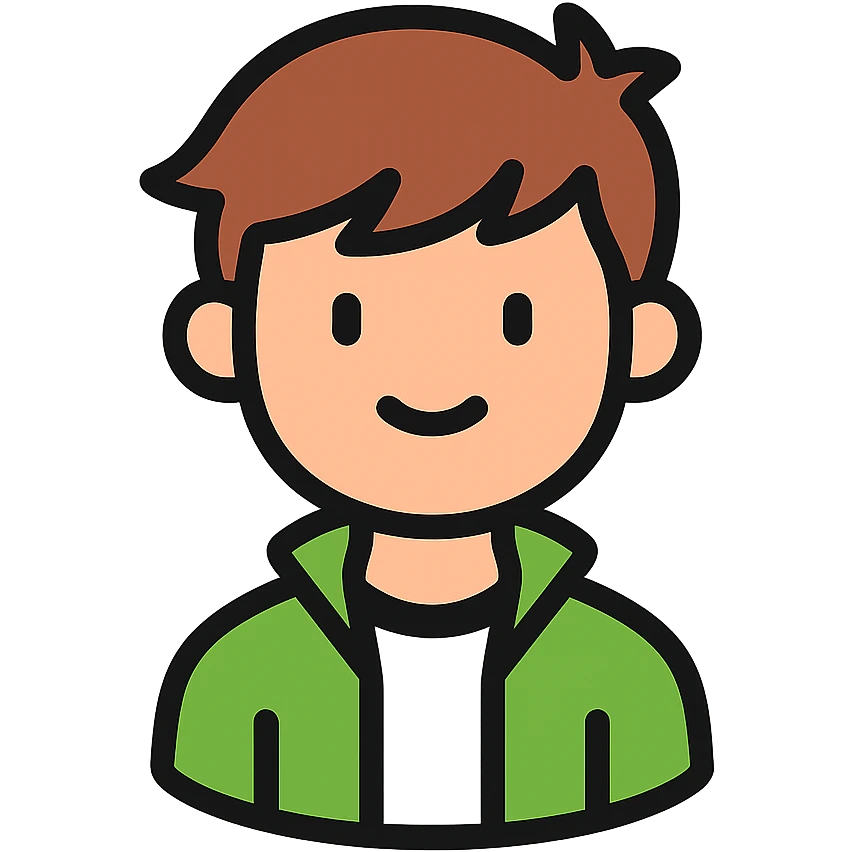 color outline icon of ben as a character emoji