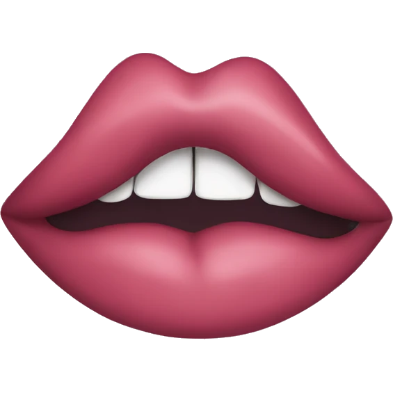 Kissing lips emoji