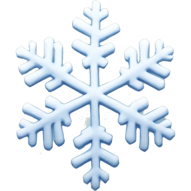 white snow flake emoji