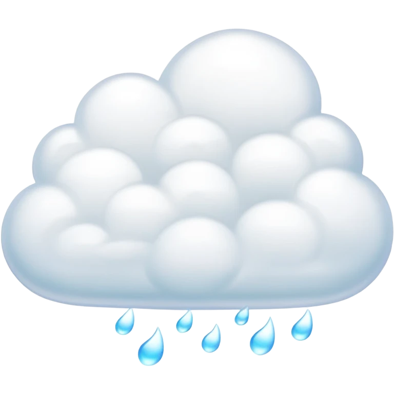 dreamy puffy white cloud with a hint of shimmer, capturing essence of perfume cloud, transparent background emoji