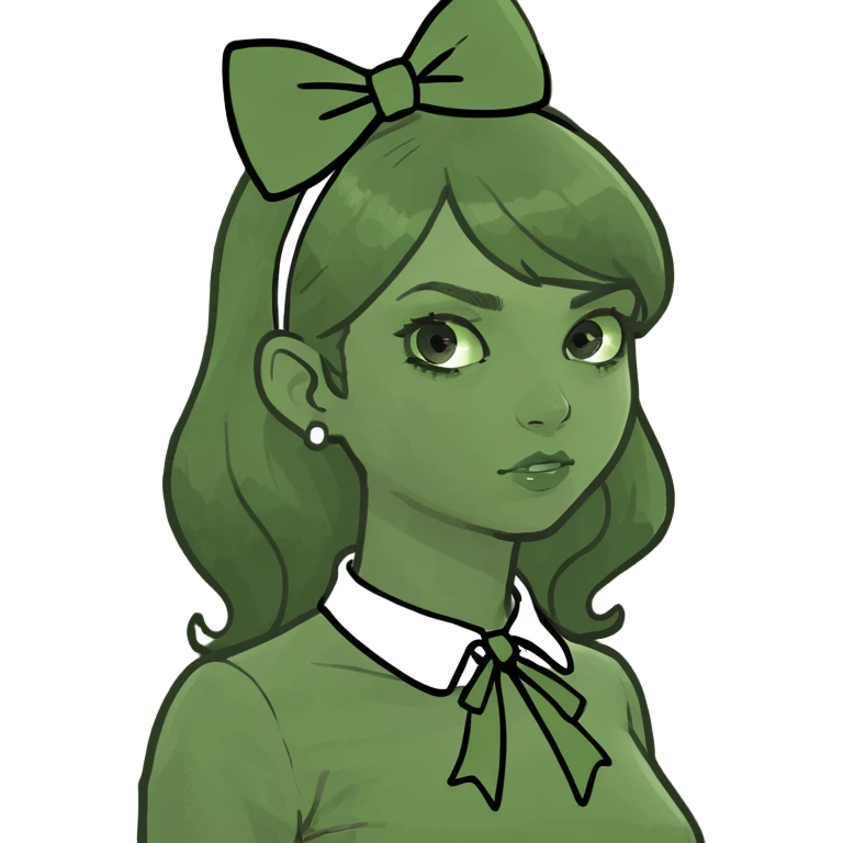 girl with bow emoji