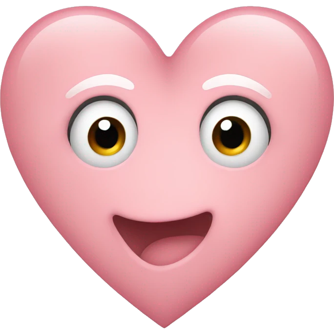 Light pink heart emoji