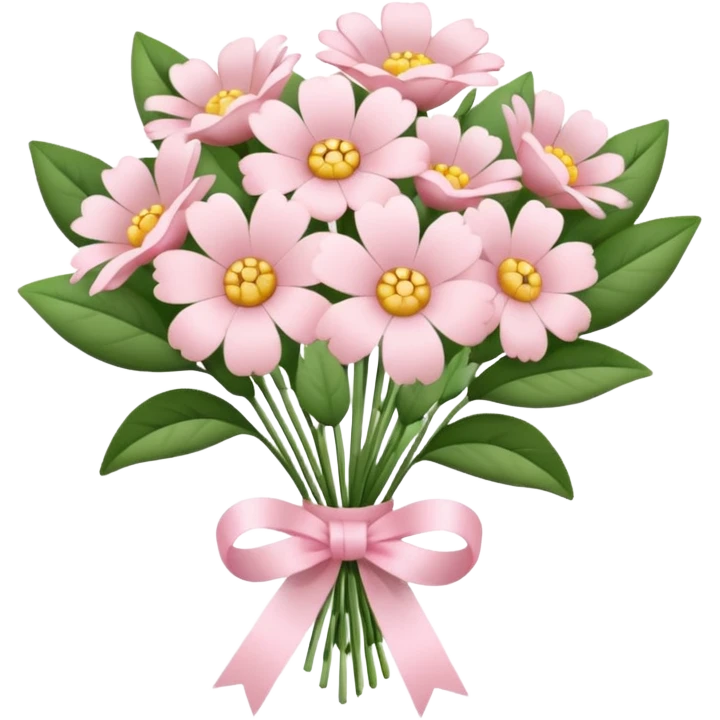 pale pink flower bouquet emoji