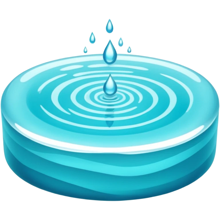 Glowing pool of water emoji