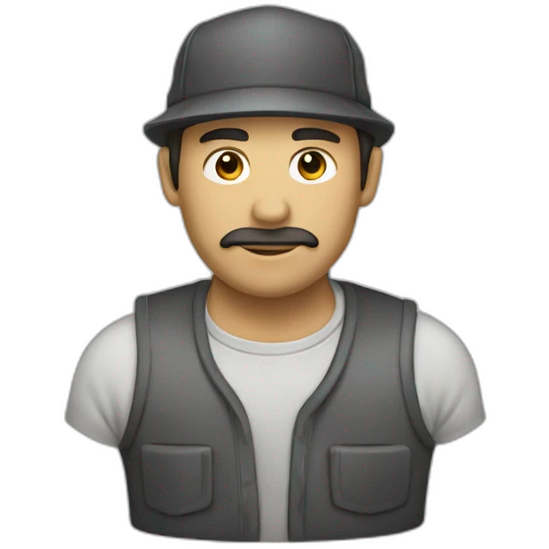 Hombre limpia auto emoji