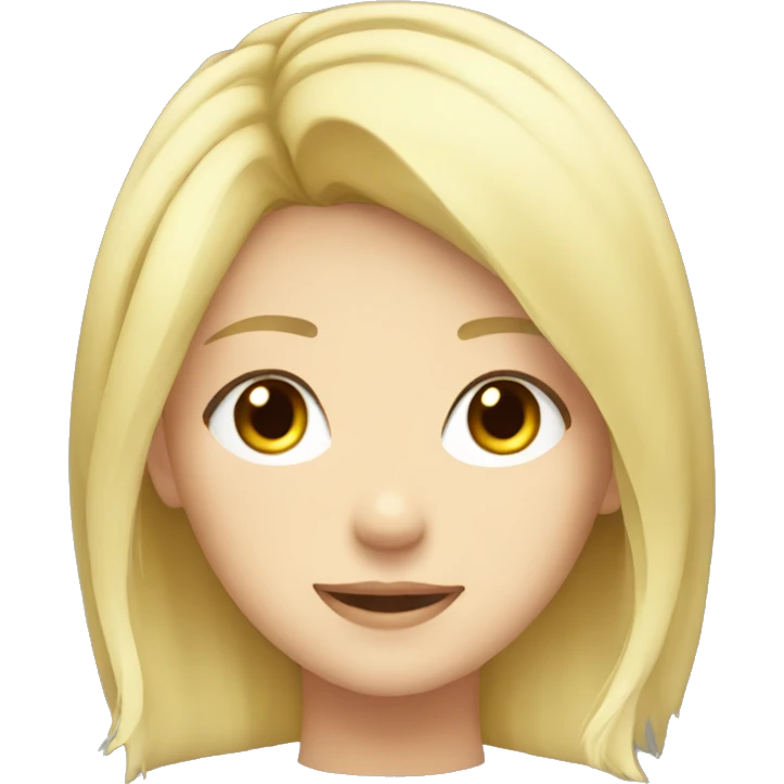 Anime girl blonde emoji