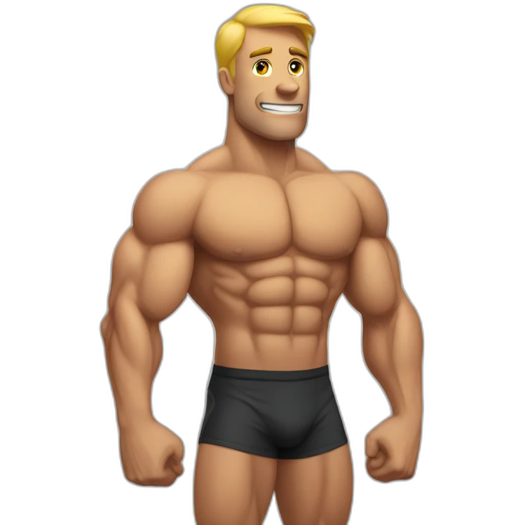 Muscle man emoji