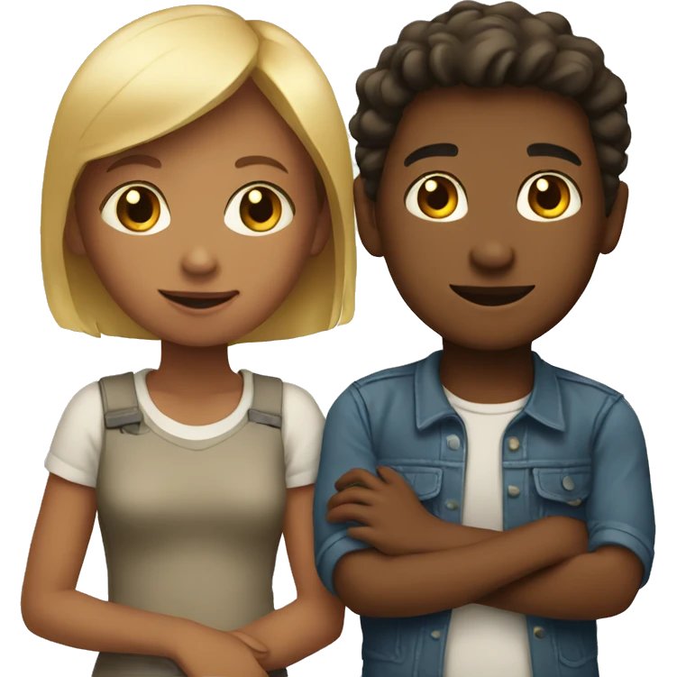Girl and boy emoji