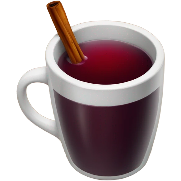 Mulled wine in a mug emoji