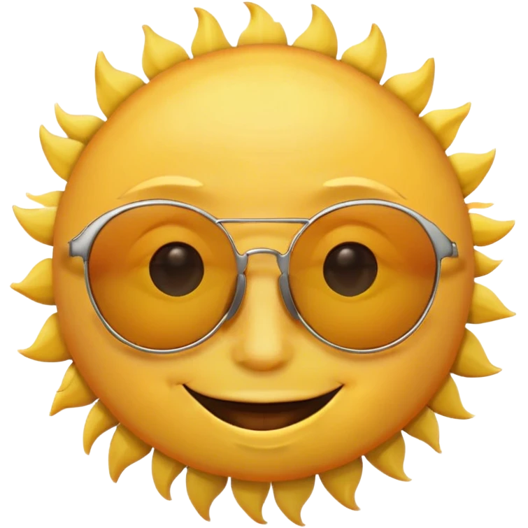 Sun with sunglasses  emoji