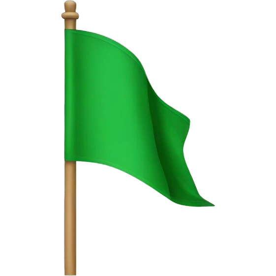 Green flag emoji