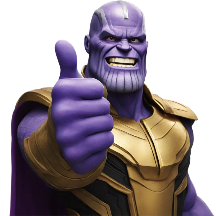 Thanos THUMB UP emoji