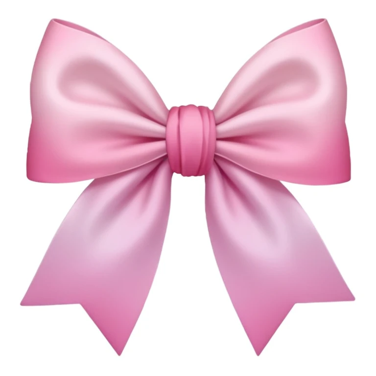 sakura bow with ombre pink tones emoji