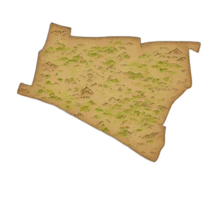 old paper map emoji