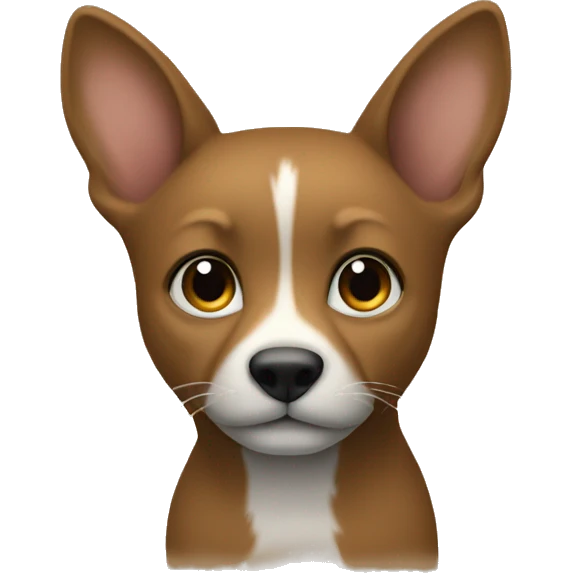 Ein hellbraunes herz emoji