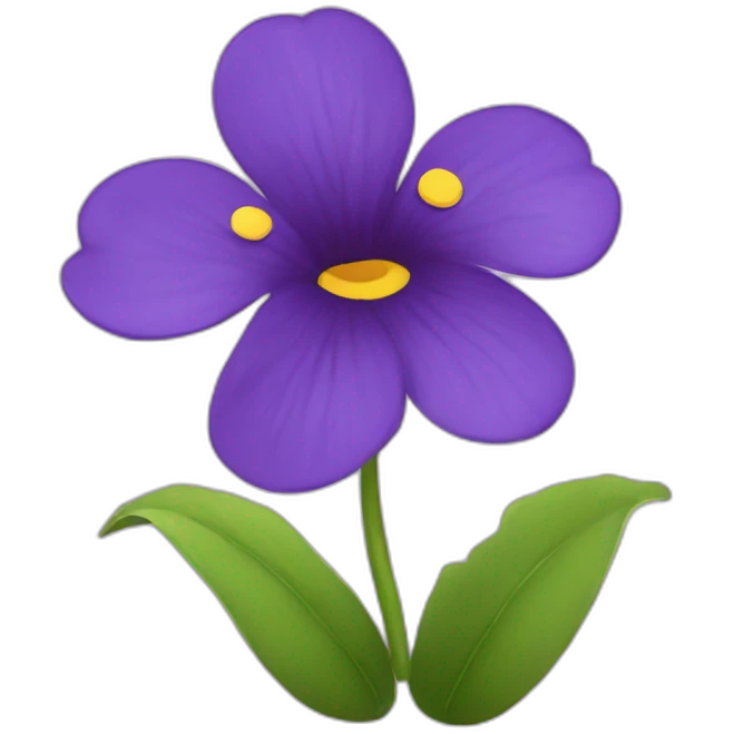 violet flower emoji