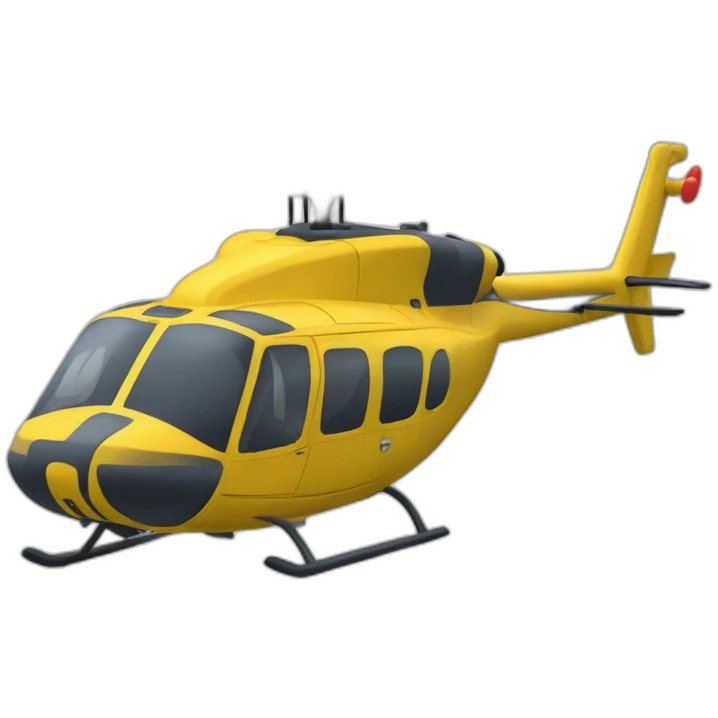 Hélicoptère qui nage  emoji