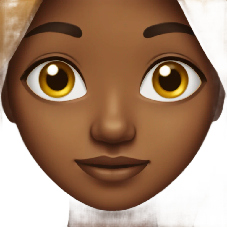 Brown Girl with freckles  emoji
