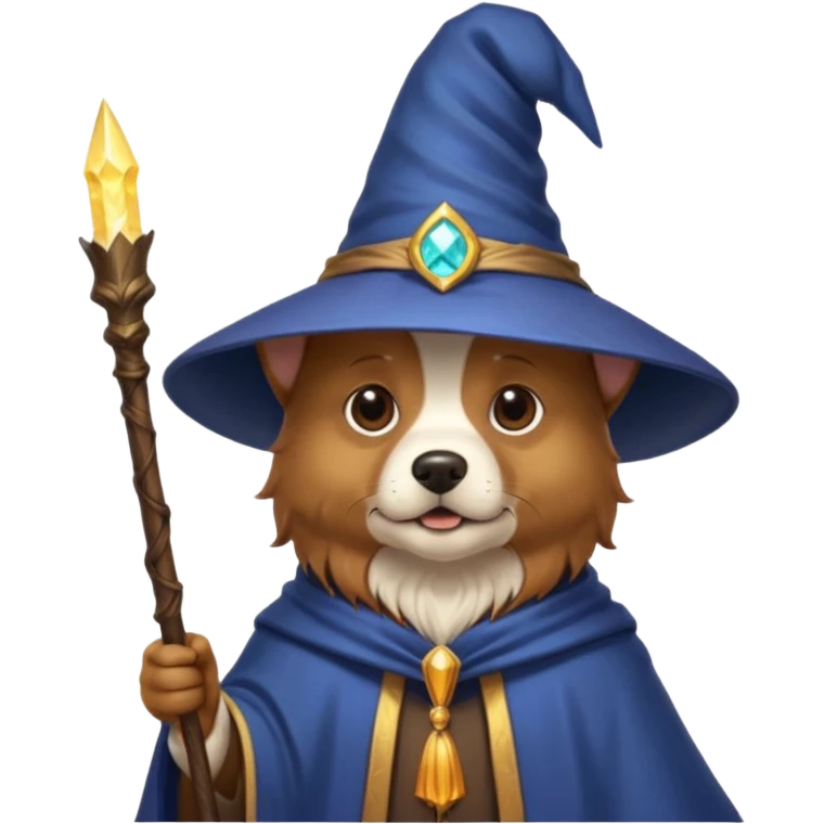 Dog wizard emoji