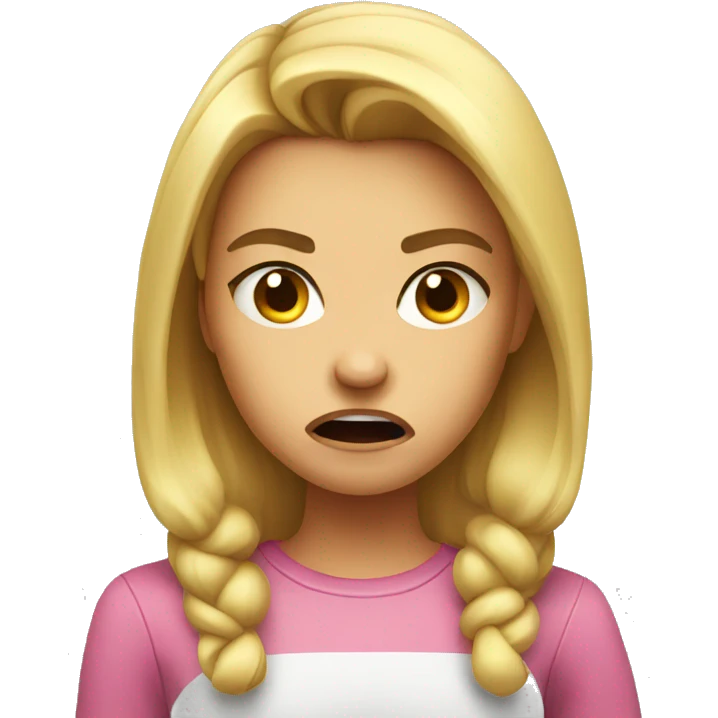 girl angry emoji