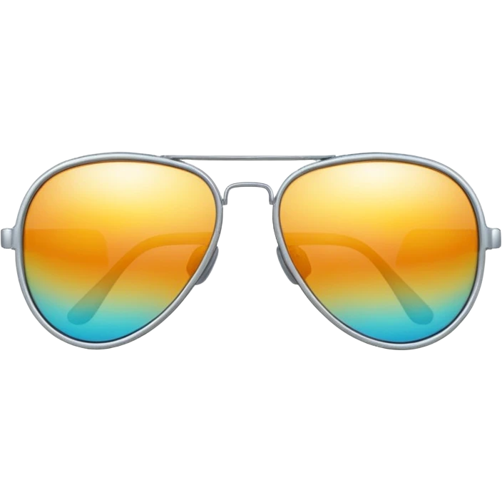 a pair of sunglasses with aviator shape emoji