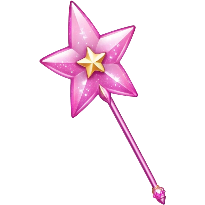 Pink fairy wand emoji