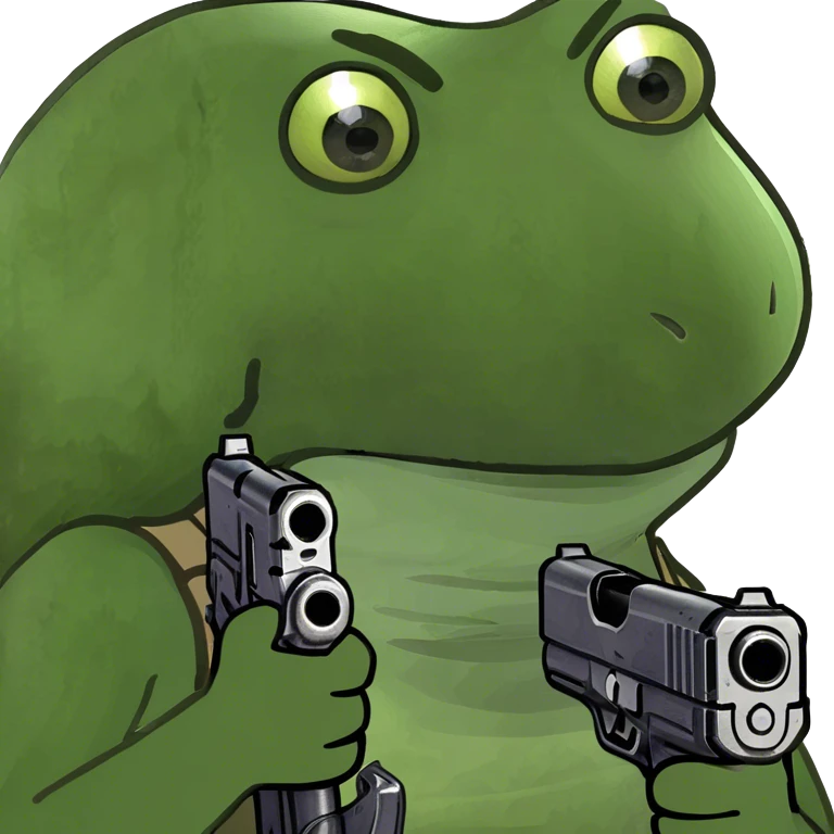 pointing a gun emoji
