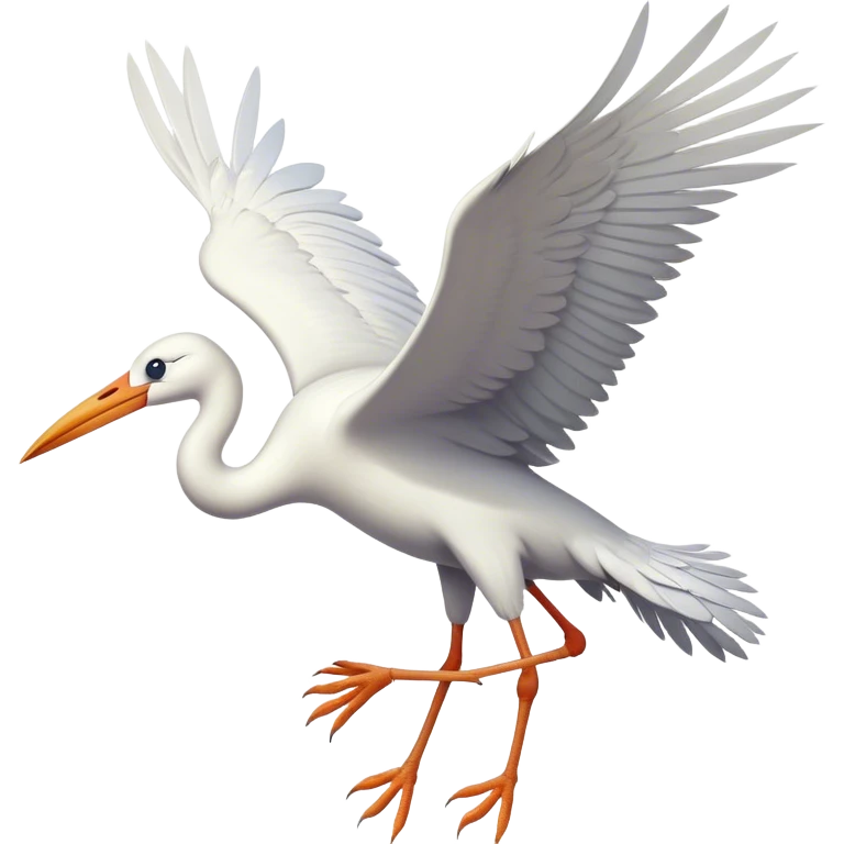 Stork emoji