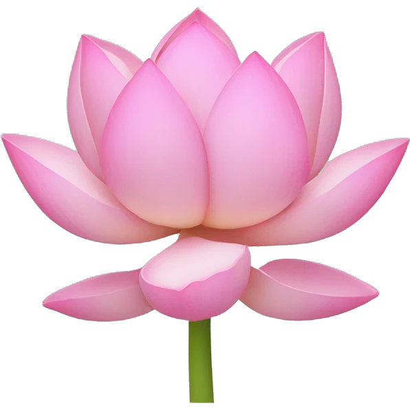 pink lotus flower  emoji