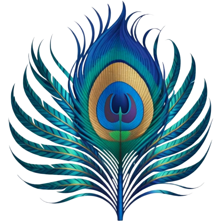 peacock feather print emoji