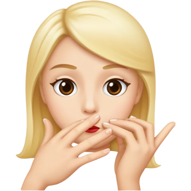 Shush hand  emoji