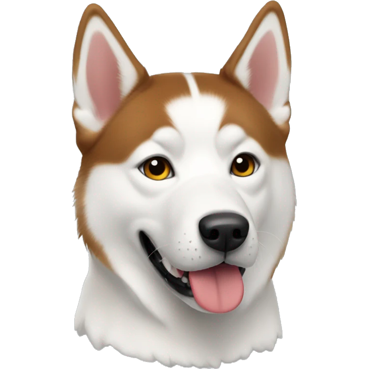 Red Siberian Husky service dog  emoji