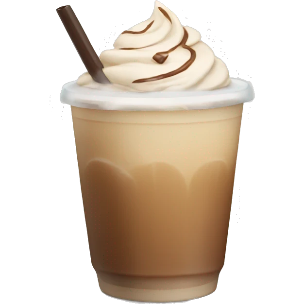 Iced latte emoji
