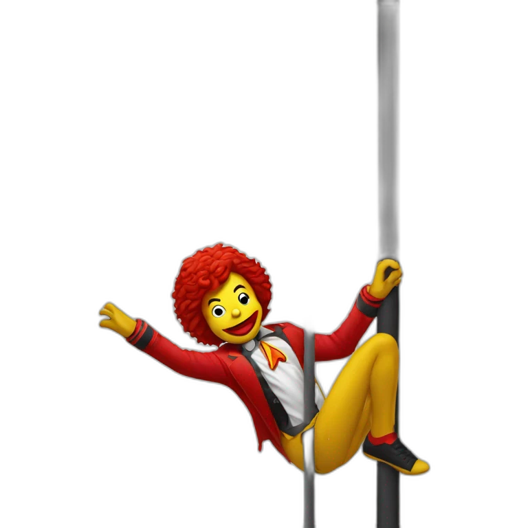 Ronald Mcdonald pole dancing emoji