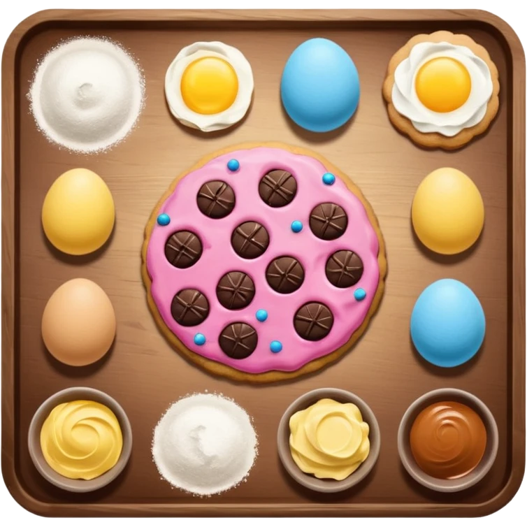cookie baking ingredients emoji