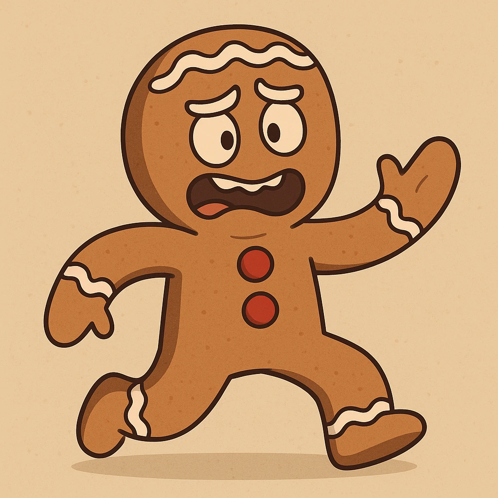gingerbread man emoji