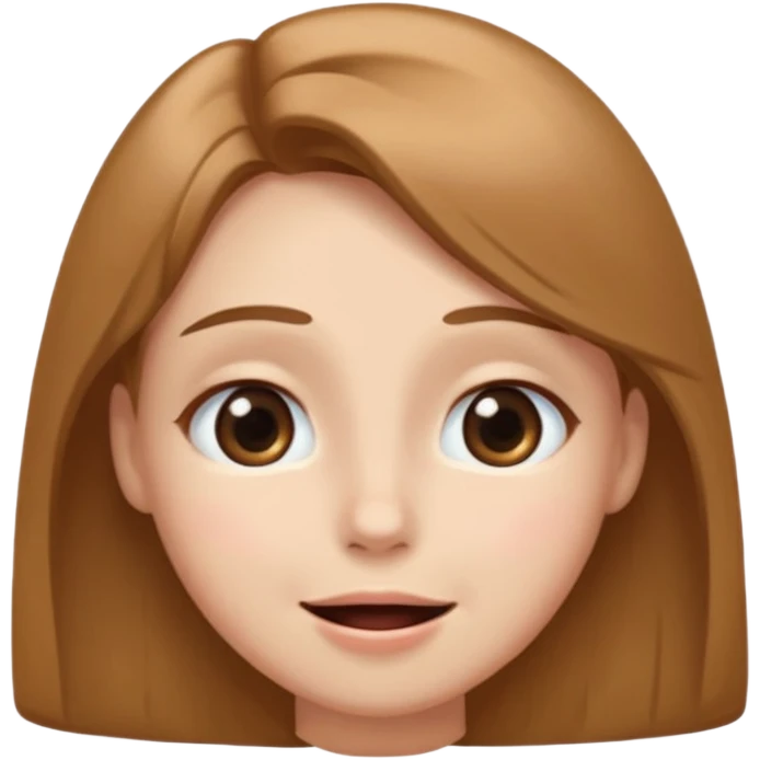 pleading face with large shiny eyes, closed mouth smile, eyebrows not too sad, soft and gentle expression emoji