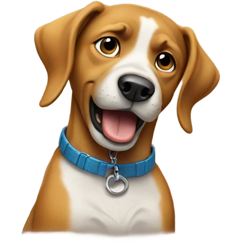 Dog rapping  emoji