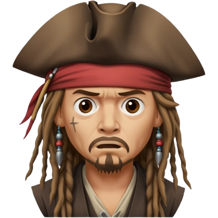 jack sparrow scared emoji