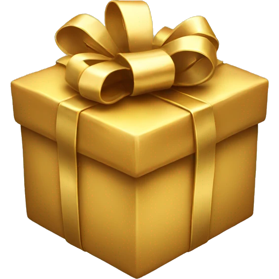 golden present emoji