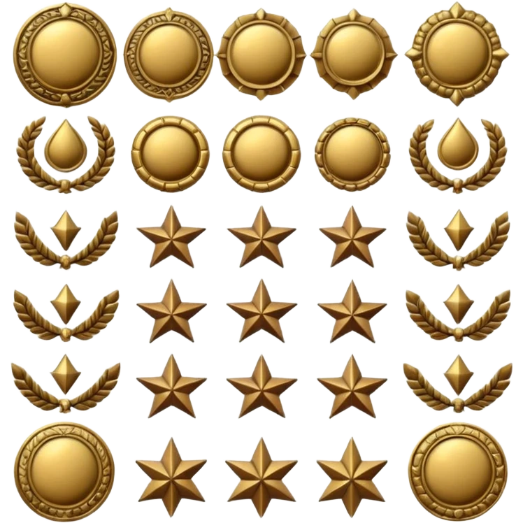 Tğrk Askeri rütbeler emoji