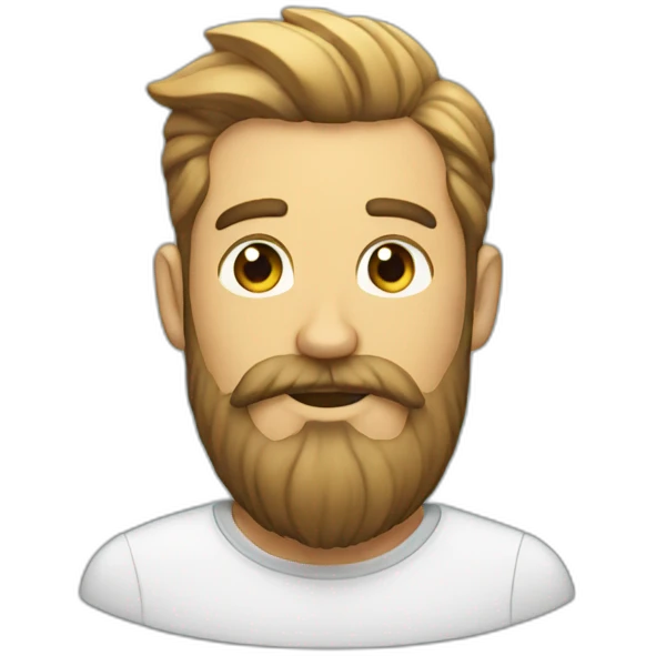 fish and beard emoji
