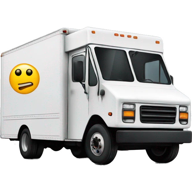 Boxtruck with letters "PGS” on the side emoji