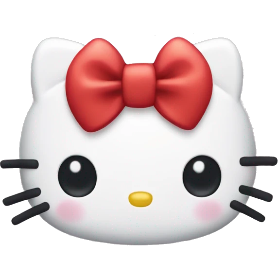 Sanrio hello kitty red bow  emoji