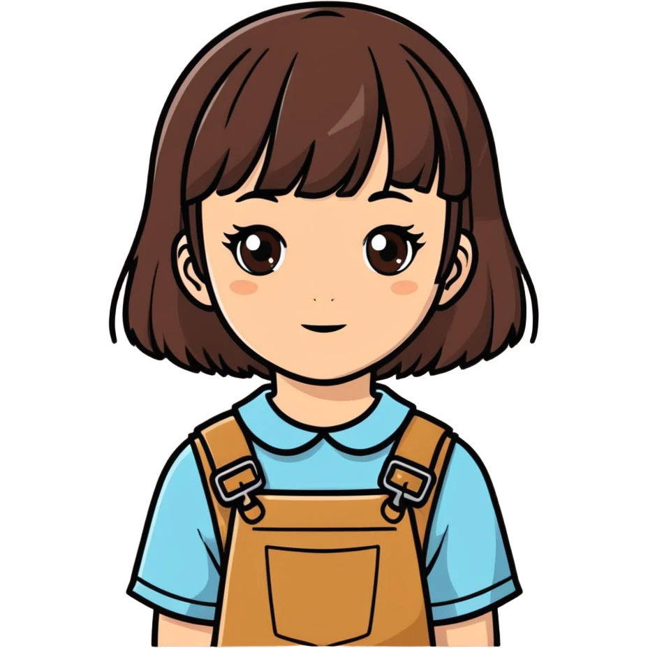 The most beautiful gorgeous little brunette brown eyed girlie with bangs  emoji