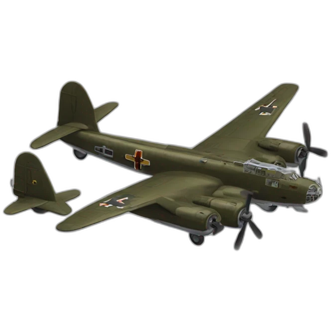 world war two german bomber emoji
